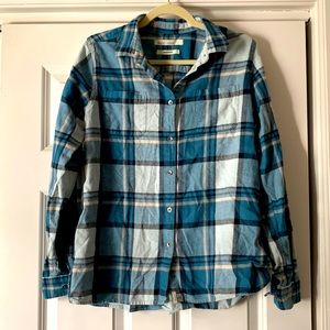 Woolrich Pemberton Turquoise Plaid Shirt size large